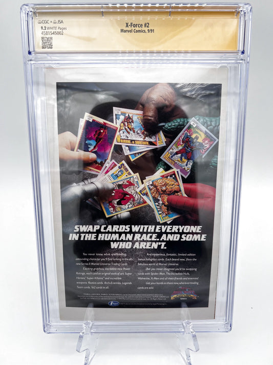 X-Force #2 Rob Liefeld Autographed Graded