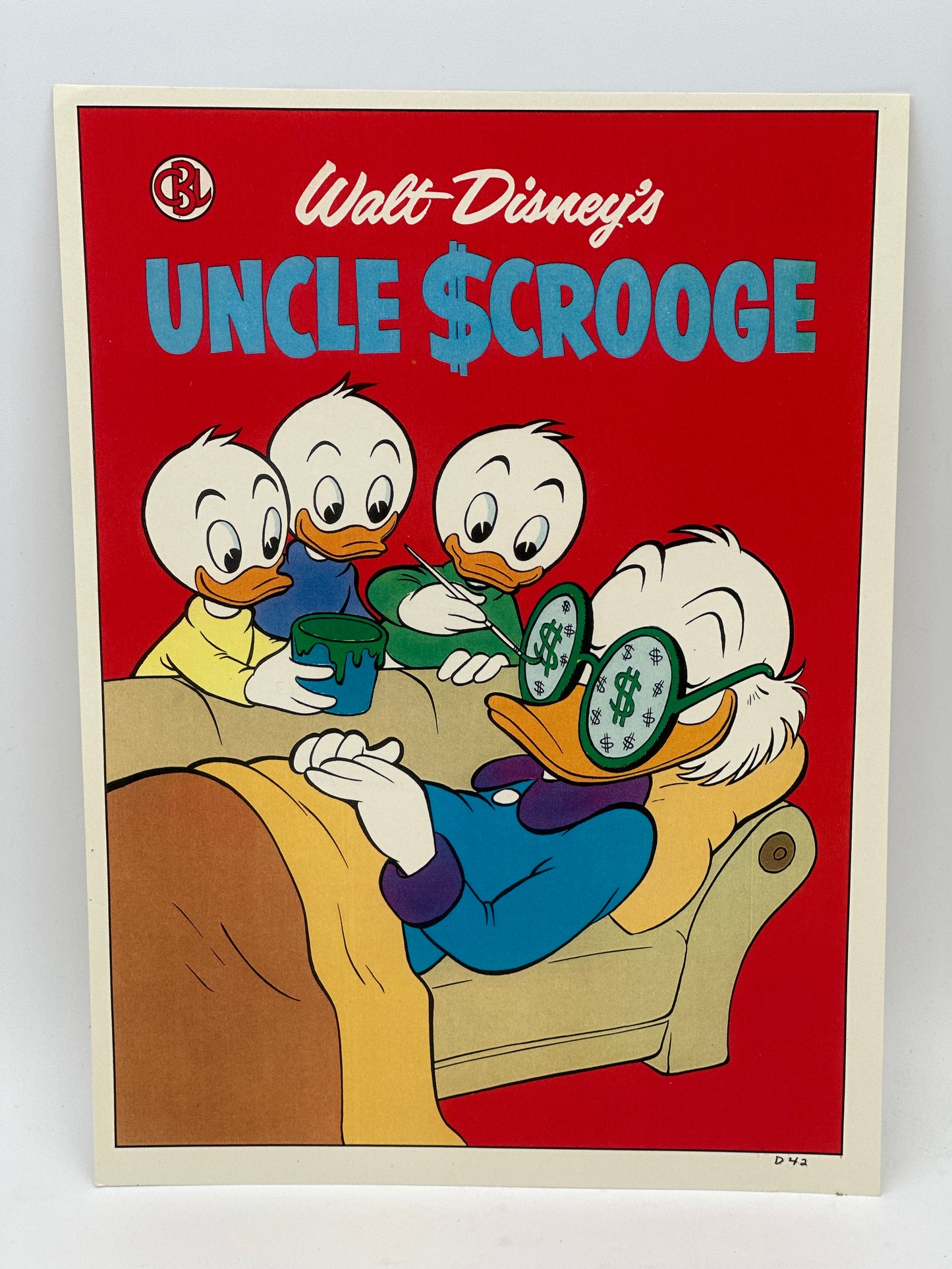 1985 Disney Uncle Scrooge Art Print – Carl Barks – American Express / Theme Parks Stamped Proof