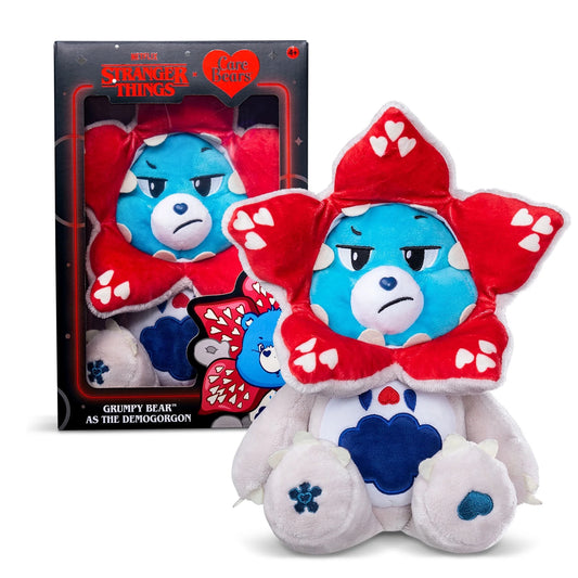 Netflix - Care Bears x Stranger Things Grumpy Bear as the Demogorgon, 12 Inch Plush