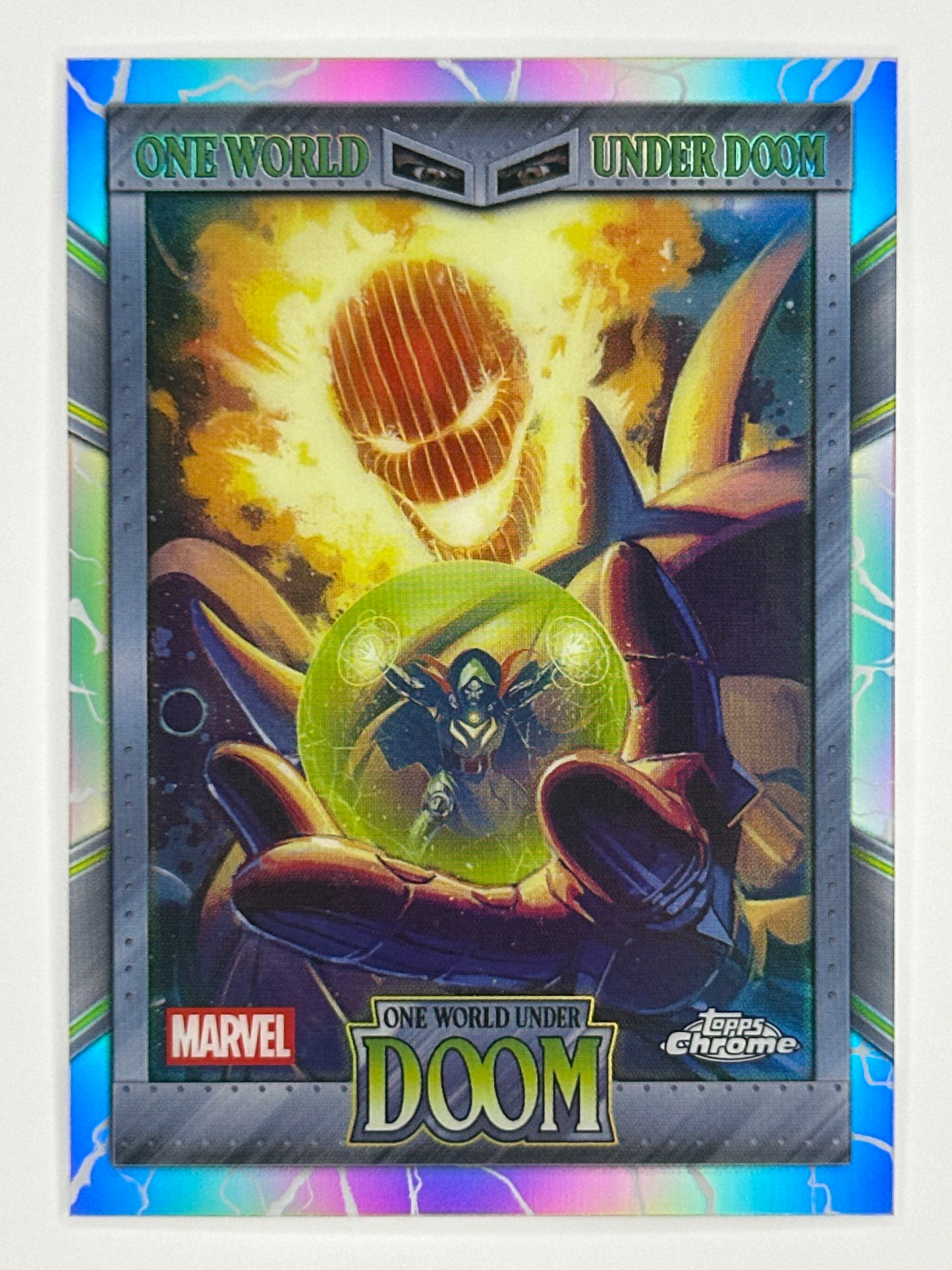 2026 Topps Marvel Chrome OW-15 One World Under Doom Refractor Card