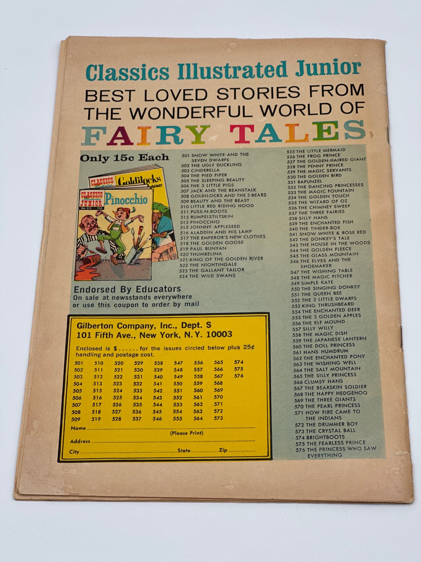Classics Illustrated Junior #508 VG