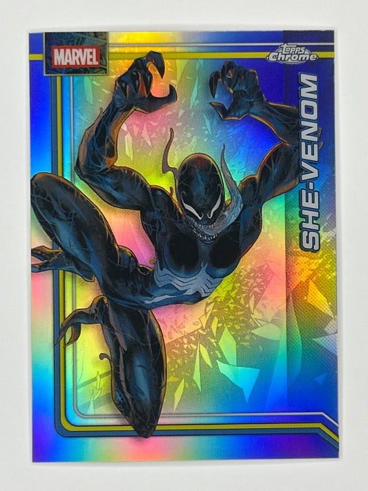 2026 Topps Marvel Chrome 152 She-Venom Base Refractor Card