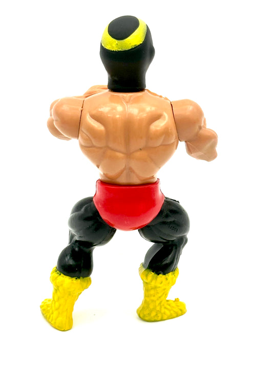 Vintage Wrestlers of the World Masked Devil Yellow Boot Variant Wrestling Figure