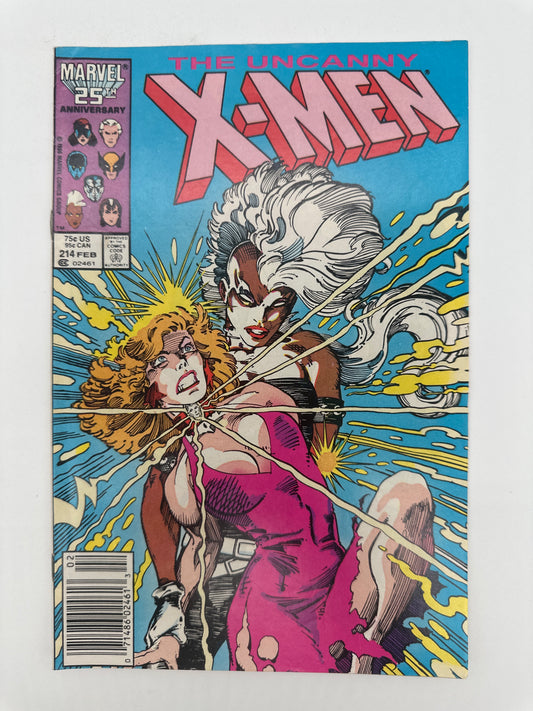 Uncanny X-Men #214 Newsstand FN/VF