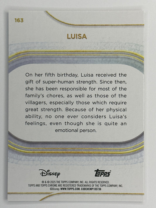 2025 Topps Disney Chrome 163 Luisa Base Card