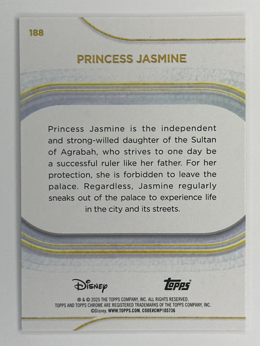 2025 Topps Disney Chrome 188 Princess Jasmine Base Card