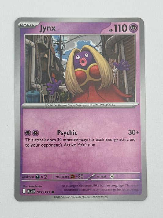 Pokémon Trading Card Game Mega Evolution MEG 057/132 Jynx Base Card