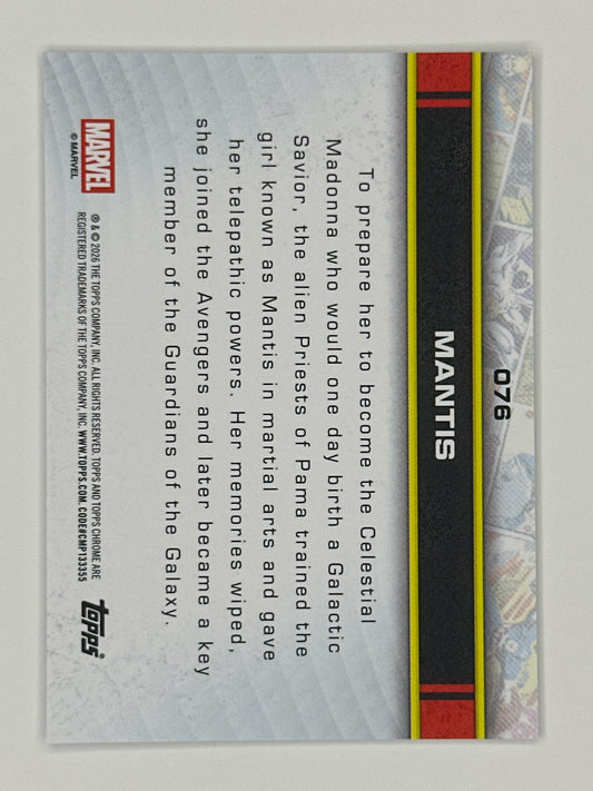 2026 Topps Marvel Chrome 076 Mantis Base Card