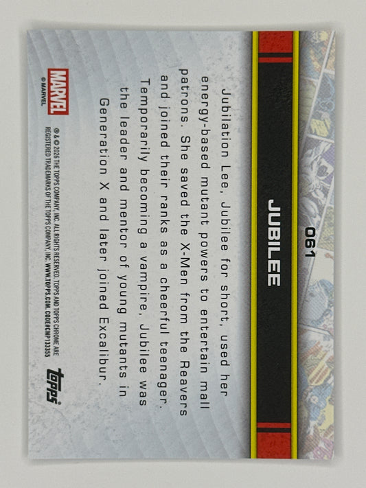 2026 Topps Marvel Chrome 061 Jubilee Base Card