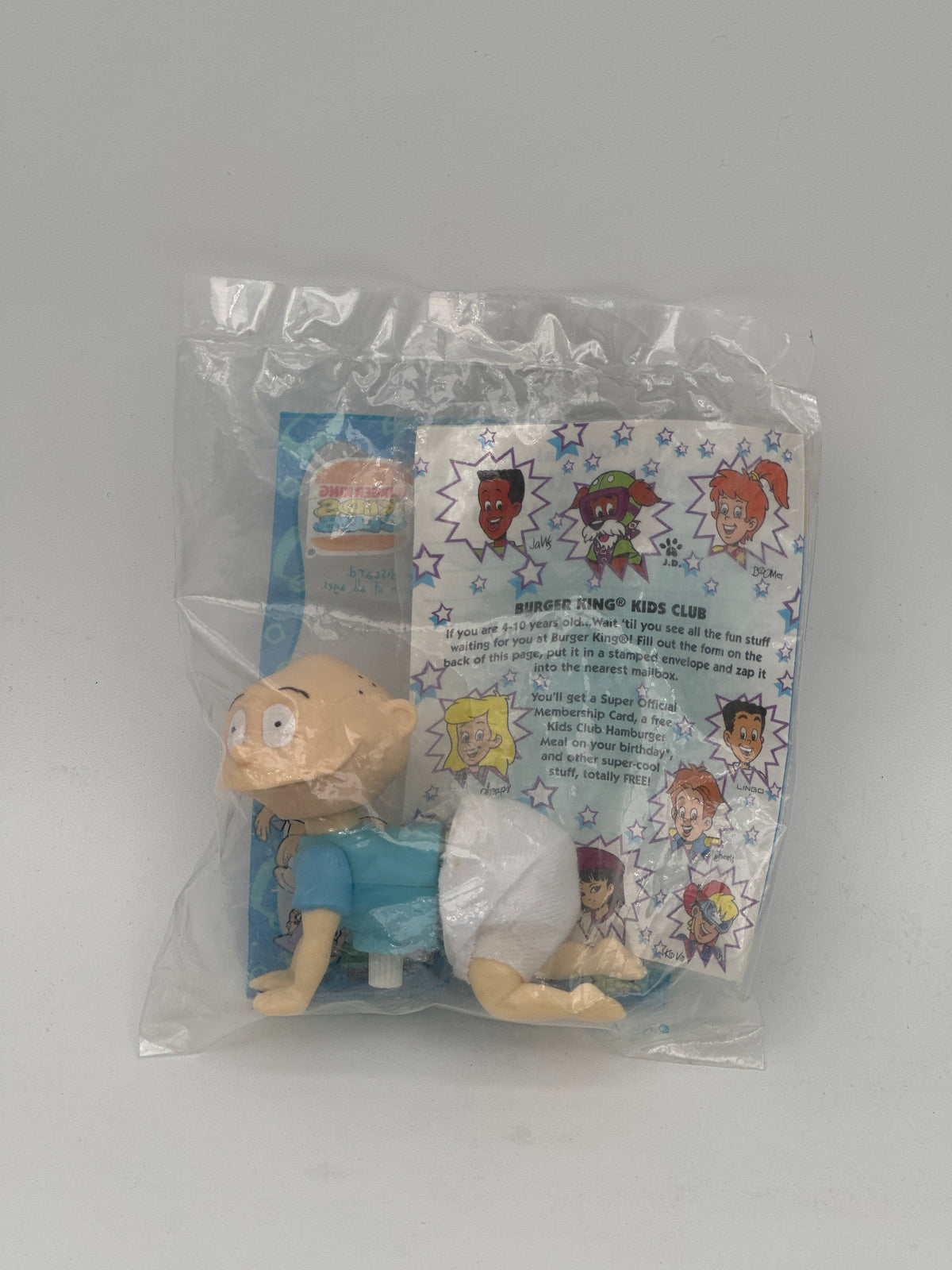 Burger King Kid Club Nickelodeon Rugrats Tommy Pickles SEALED