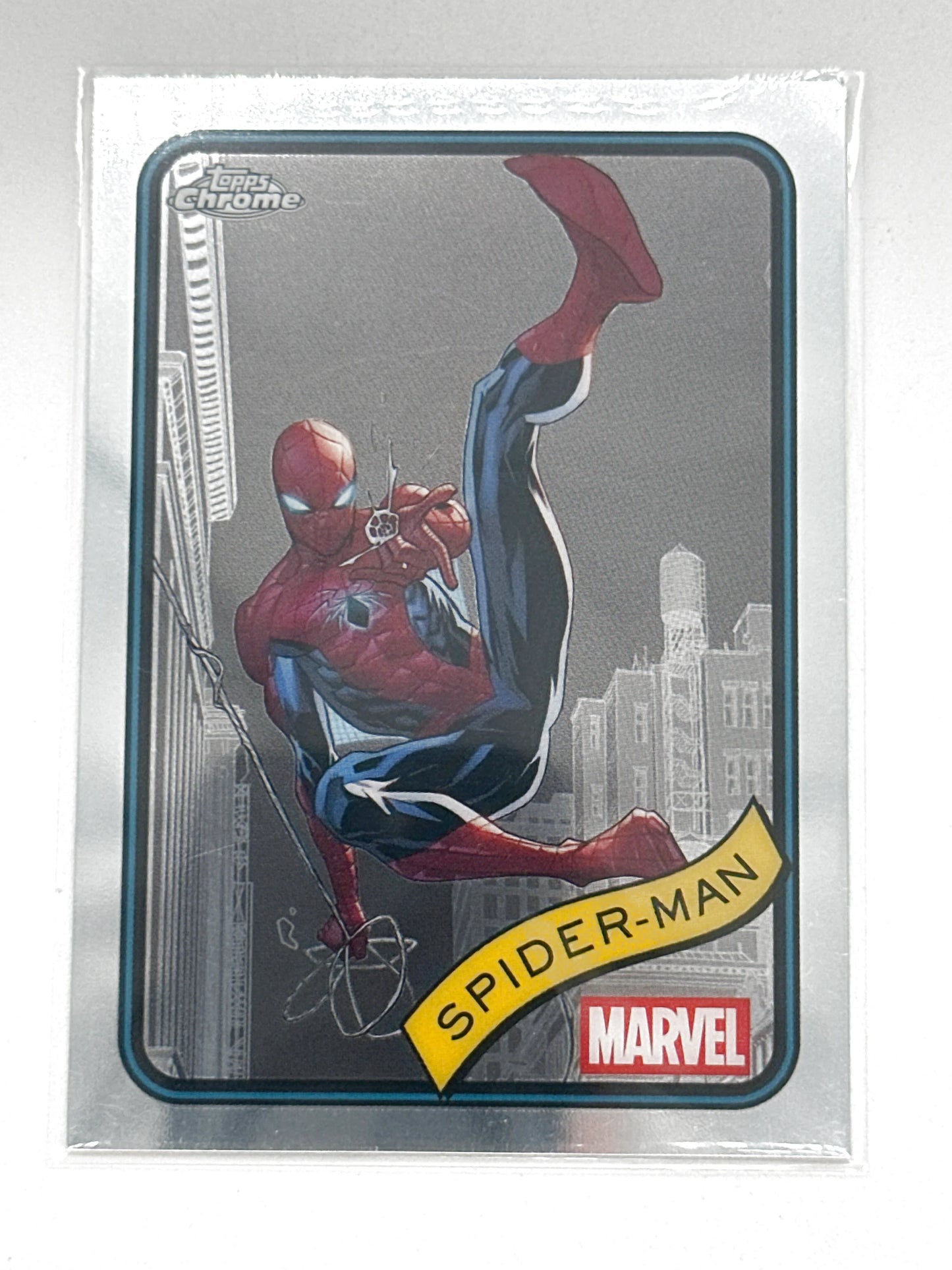 2025 Topps Marvel Chrome #101 Spider-Man Base