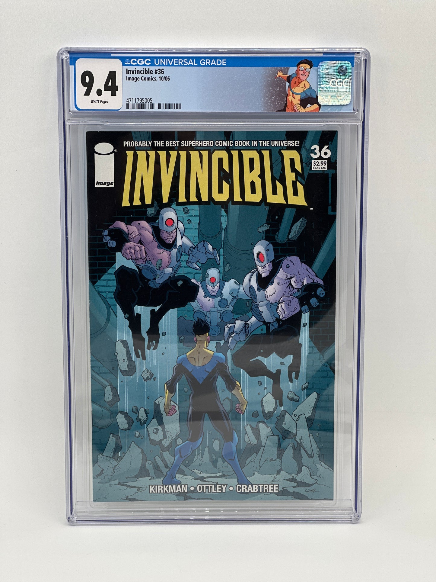 Invincible #36 CGC 9.4 Custom Label