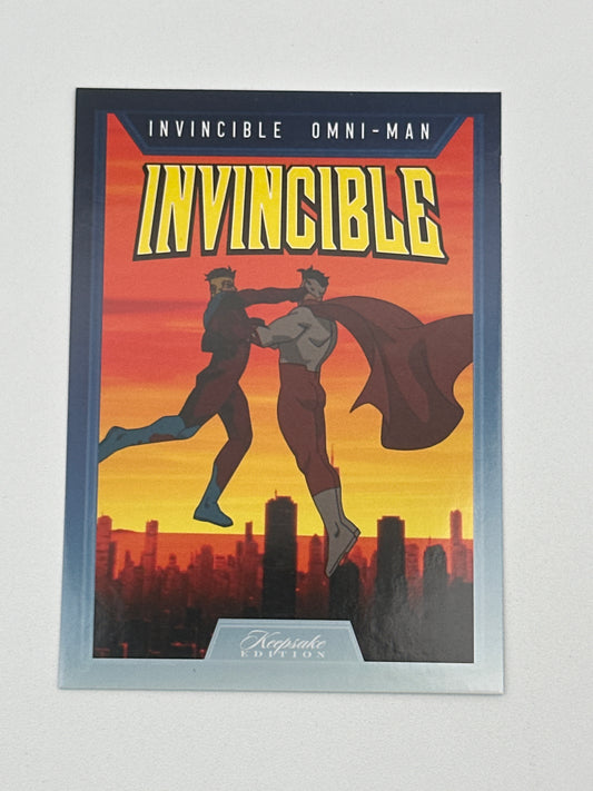 2025 Invincible Season 1 Keepsake Trading Card #058 Invincible / Omni-Man Base Card