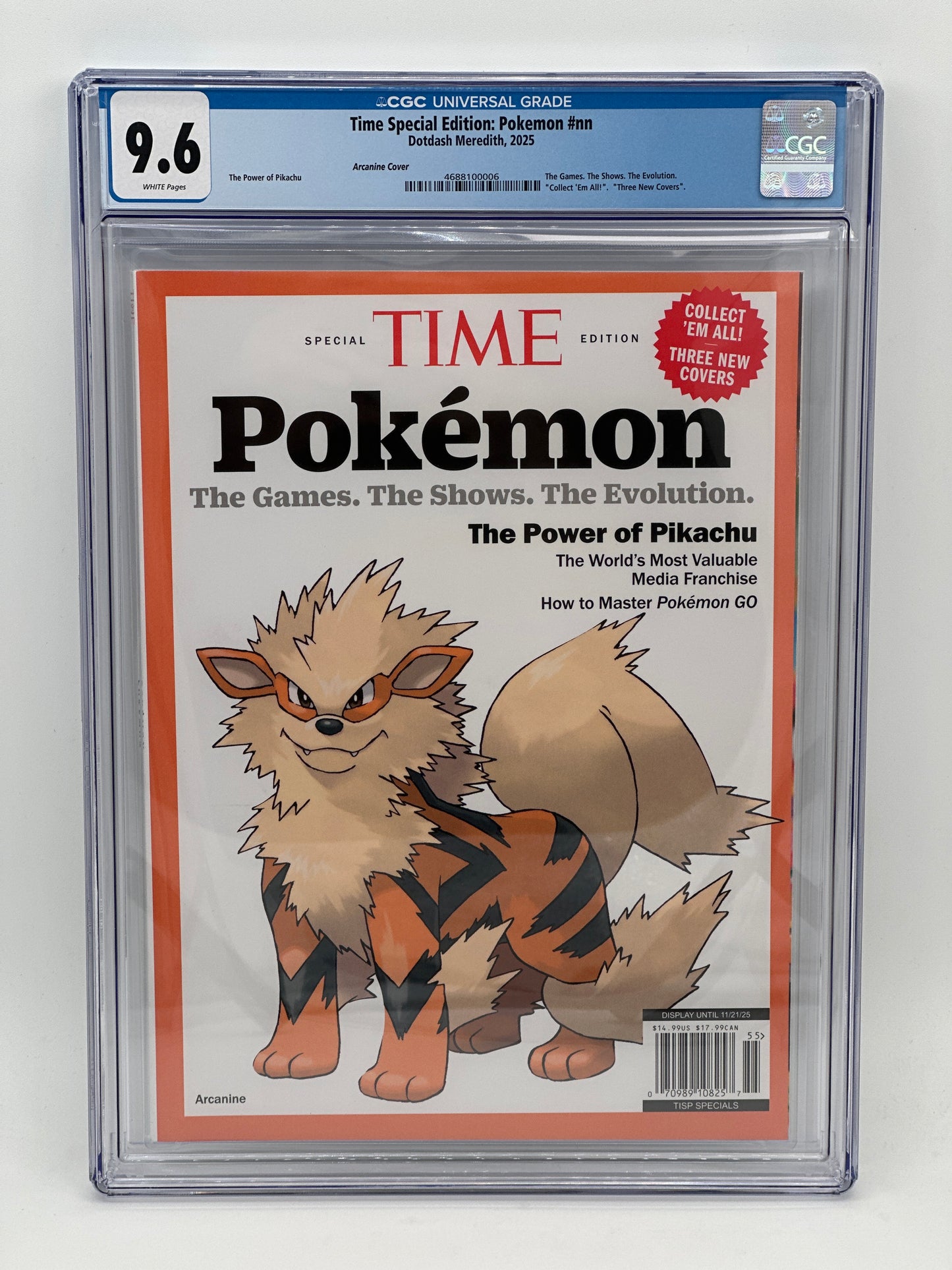 Time Magazine Special Edition: Pokemon Arcanine CGC 9.6