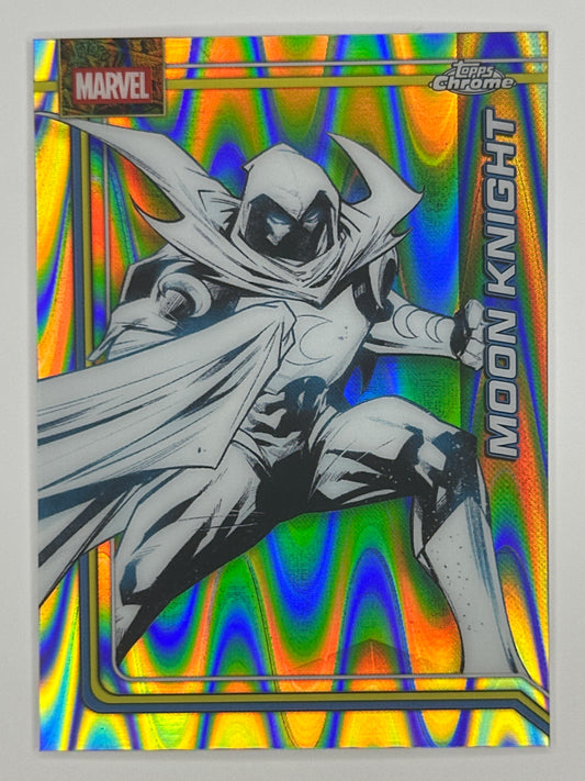 2026 Topps Marvel Chrome 081 Moon Knight RayWave Refractor Card