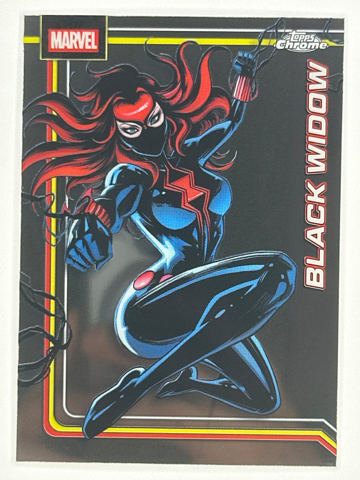 2026 Topps Marvel Chrome 016 Black Widow Base Card
