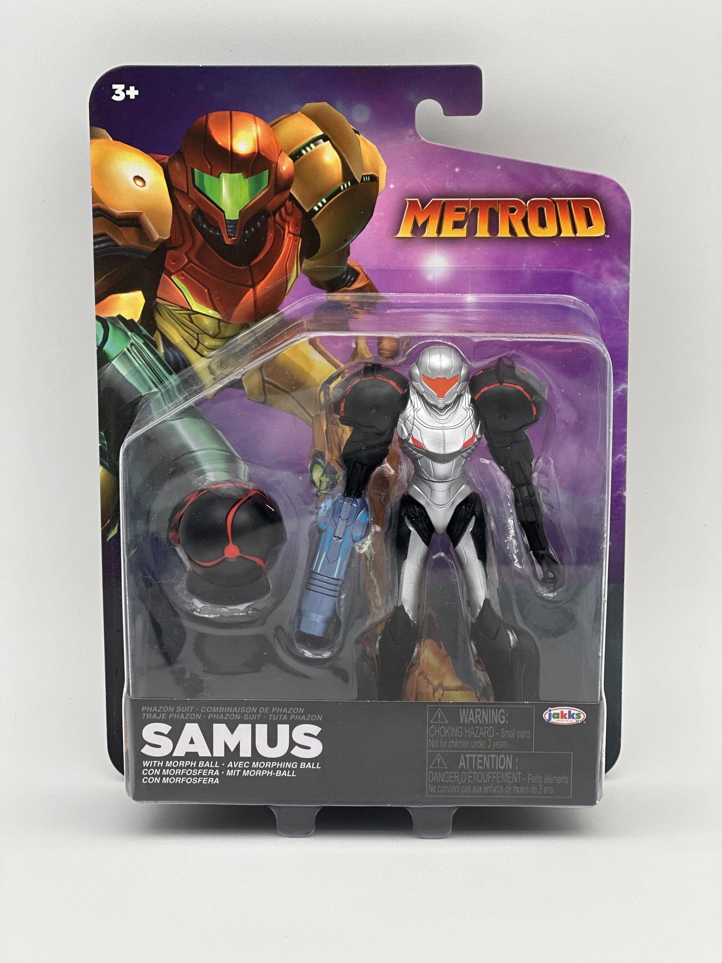 Metroid Prime Phazon Suit Samus with Morph Ball Action Figure