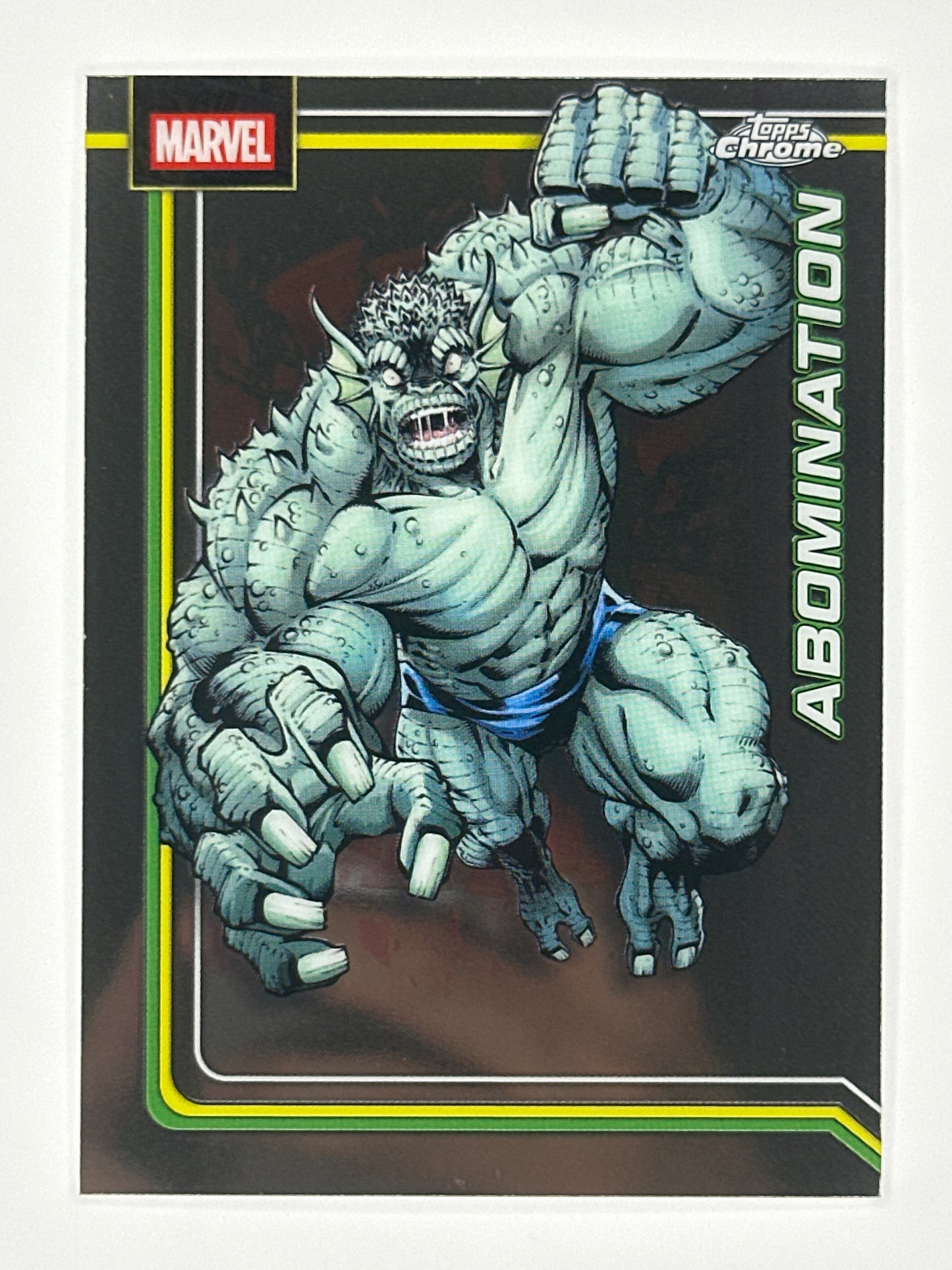 2026 Topps Marvel Chrome 001 Abomination Base Card