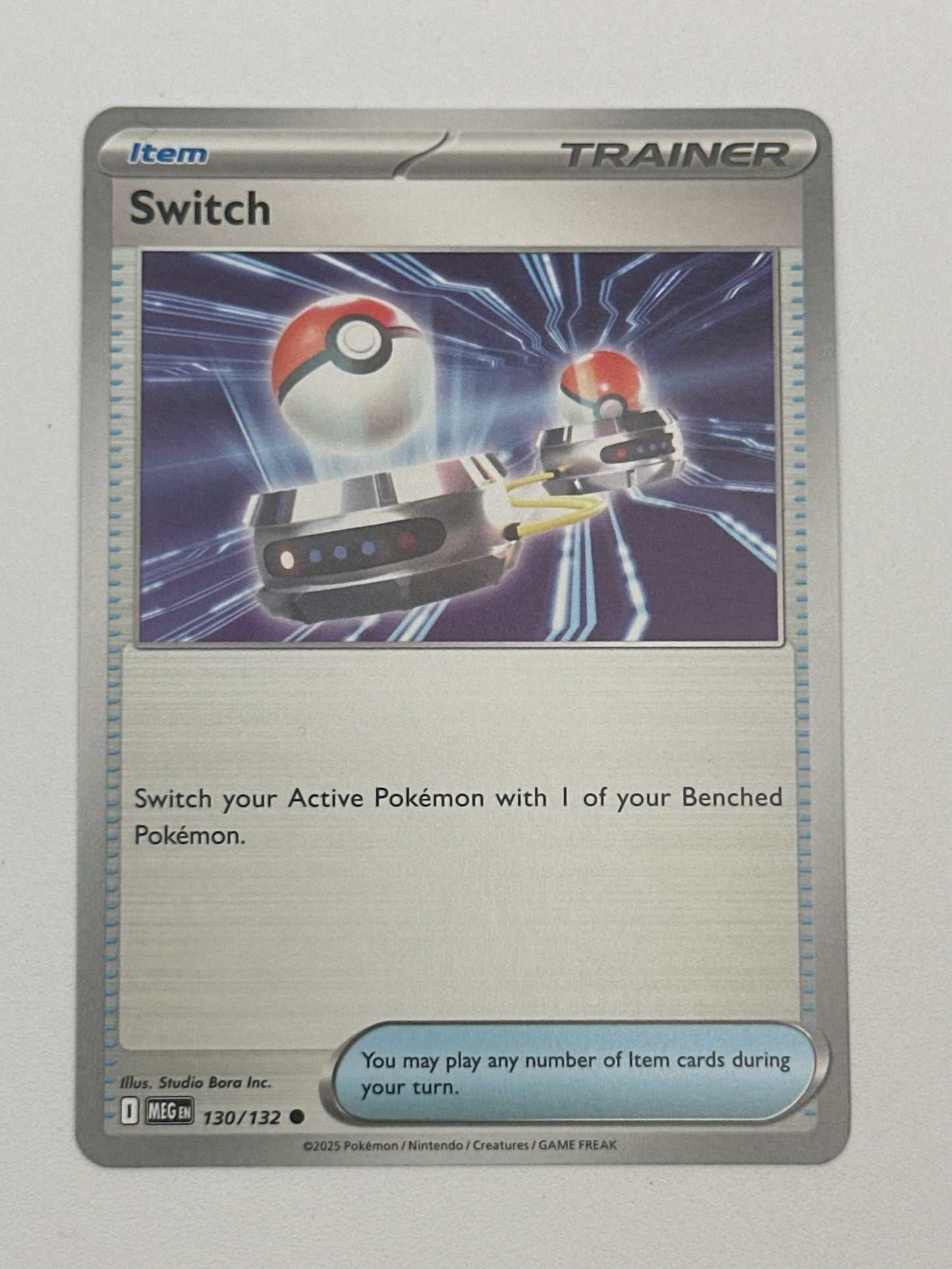 Pokémon Trading Card Game Mega Evolution MEG 130/132 Switch Base Card
