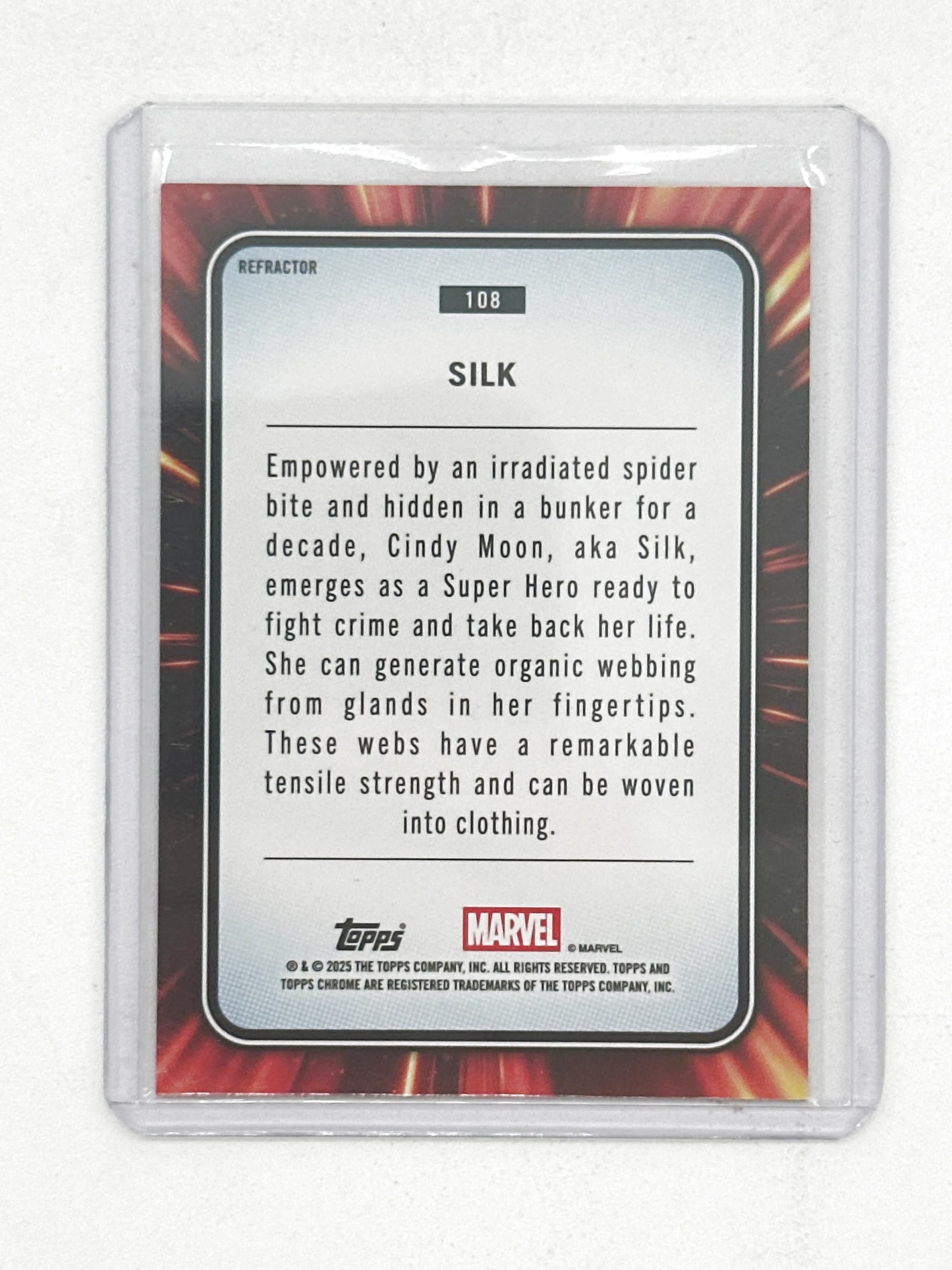 2025 Topps Marvel Chrome #108 Silk Base Refractor
