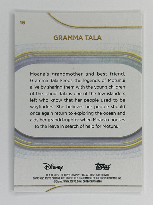 2025 Topps Disney Chrome 016 Gramma Tala Base Card