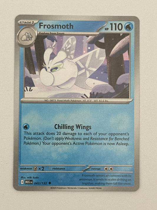 Pokémon Trading Card Game Mega Evolution MEG 043/132 Frosmoth Base Card