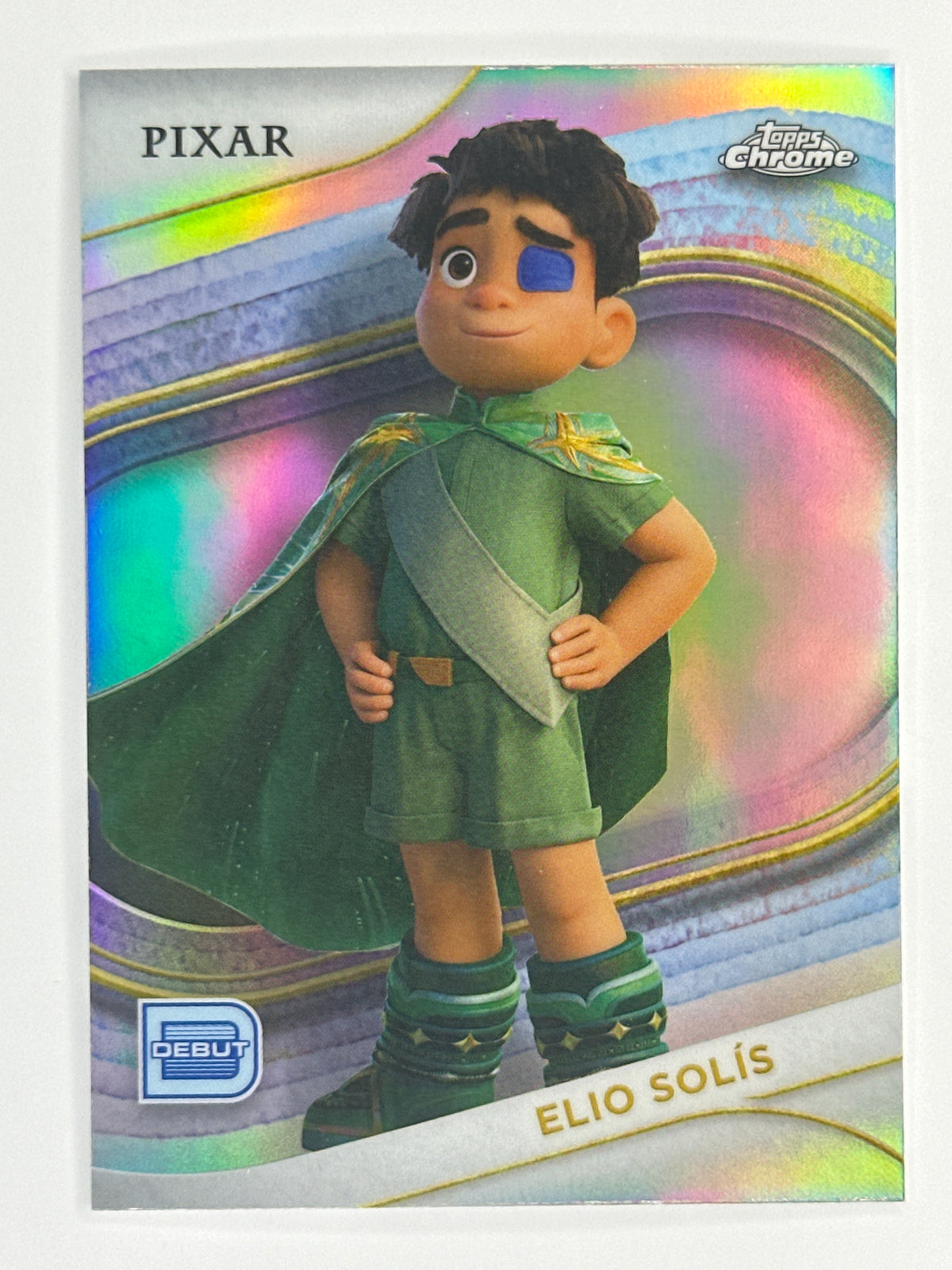 2025 Topps Disney Chrome 133 Elio Solis Base Refractor Card