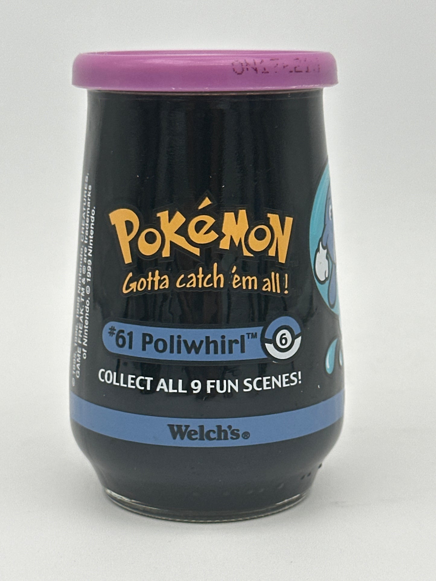 Nintendo Pokémon Poliwhirl Welch's Jelly Jar SEALED