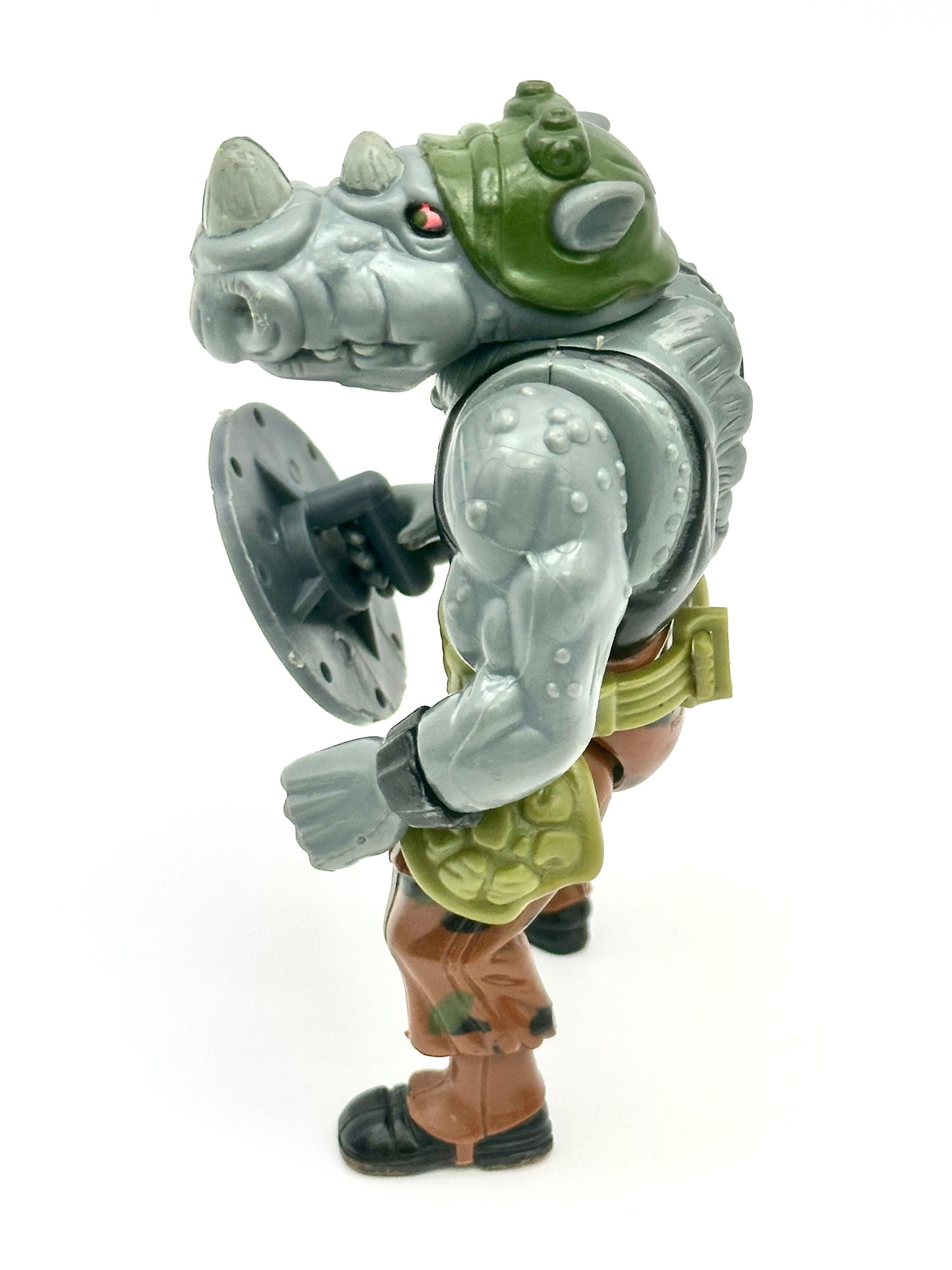 Vintage 1988 TMNT Rocksteady Action Figure – Playmates Teenage Mutant Ninja Turtles