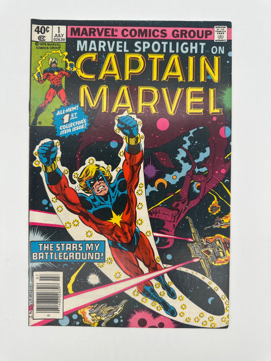 Marvel Spotlight on Captain Marvel #1 Newsstand VF