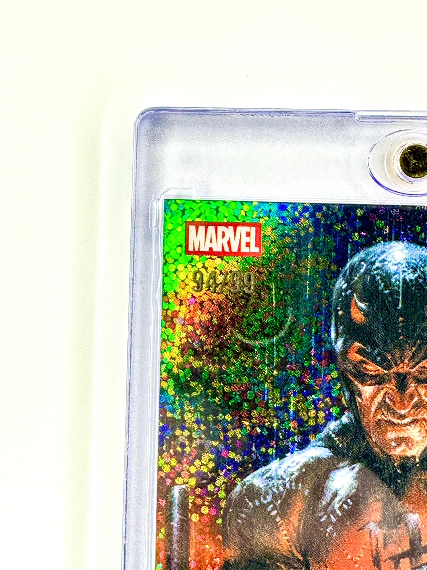 2026 Topps Marvel Chrome FF-11 Daredevil Fanfare Green Speckle Refractor Card #94/99