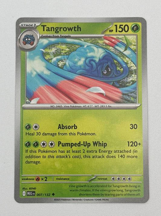 Pokémon Trading Card Game Mega Evolution MEG 007/132 Tangrowth Base Card