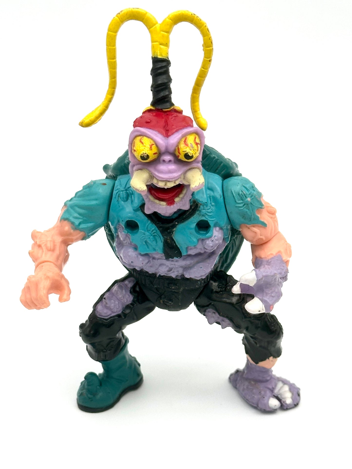 Vintage 1990 TMNT Scumbug Action Figure – Near Complete Original Playmates Release