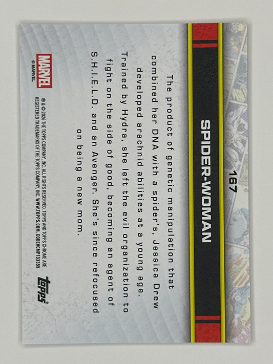 2026 Topps Marvel Chrome 167 Spider-Woman Base Card