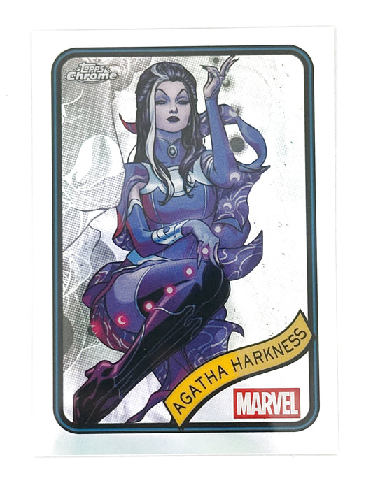 Marvel Topps Chrome Base Refractor Agatha Harkness