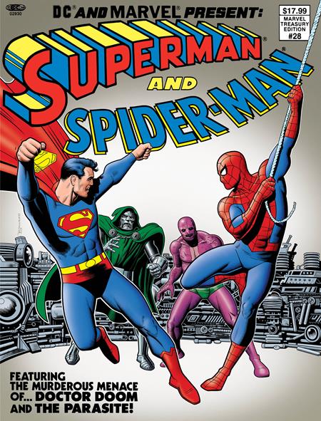 DC AND MARVEL PRESENT SUPERMAN AND SPIDER-MAN (MARVEL TREASURY EDITION #28) #1 FACSIMILE EDITION CVR B BRIAN BOLLAND VAR