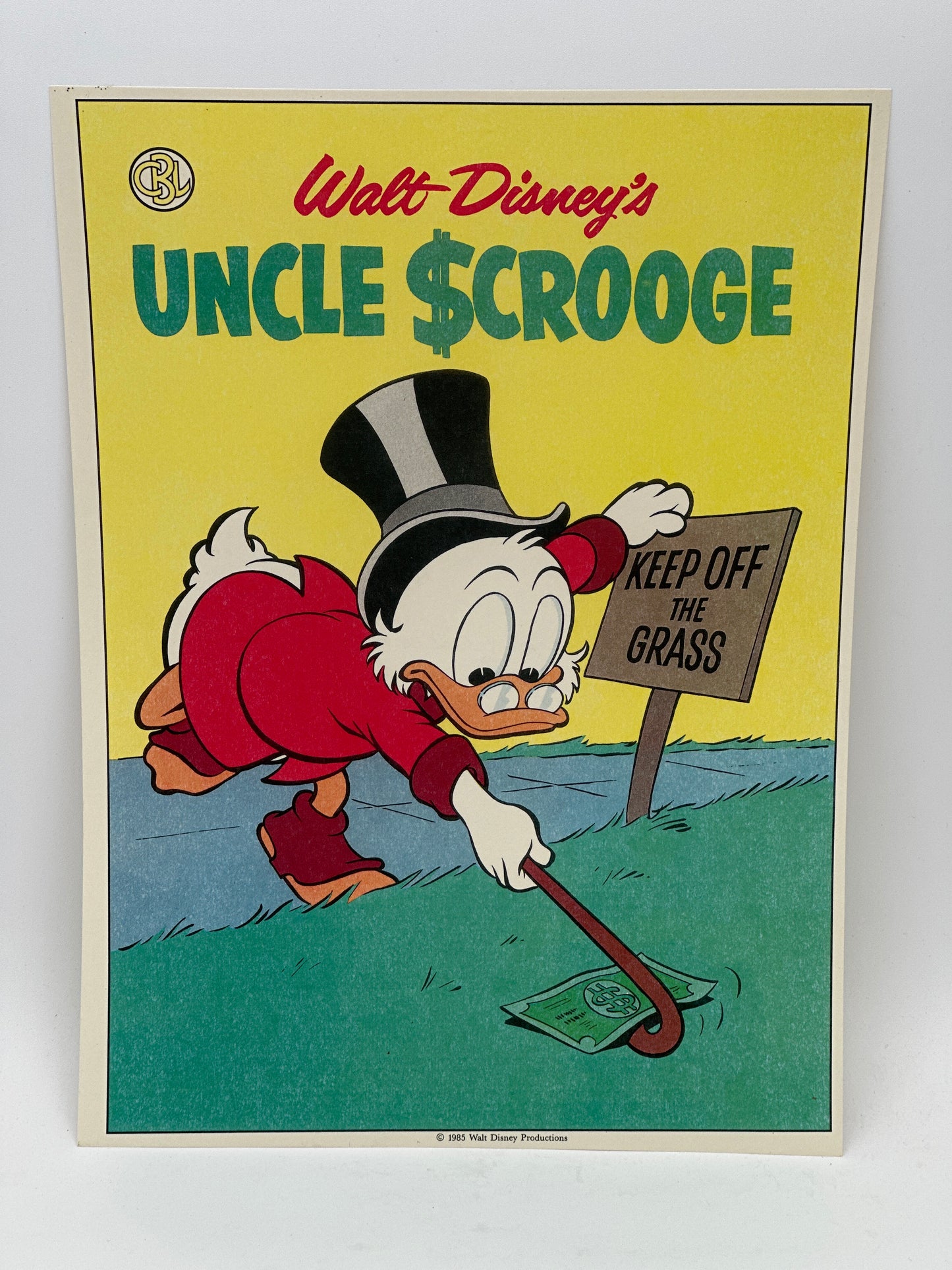 1985 Disney Uncle Scrooge Art Print – Carl Barks – American Express / Theme Parks Stamped Proof