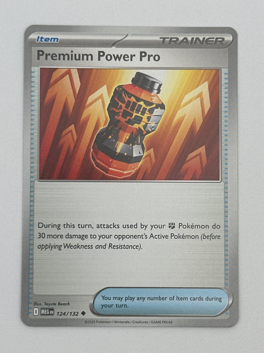 Pokémon Trading Card Game Mega Evolution MEG 124/132 Premium Power Pro Base Card