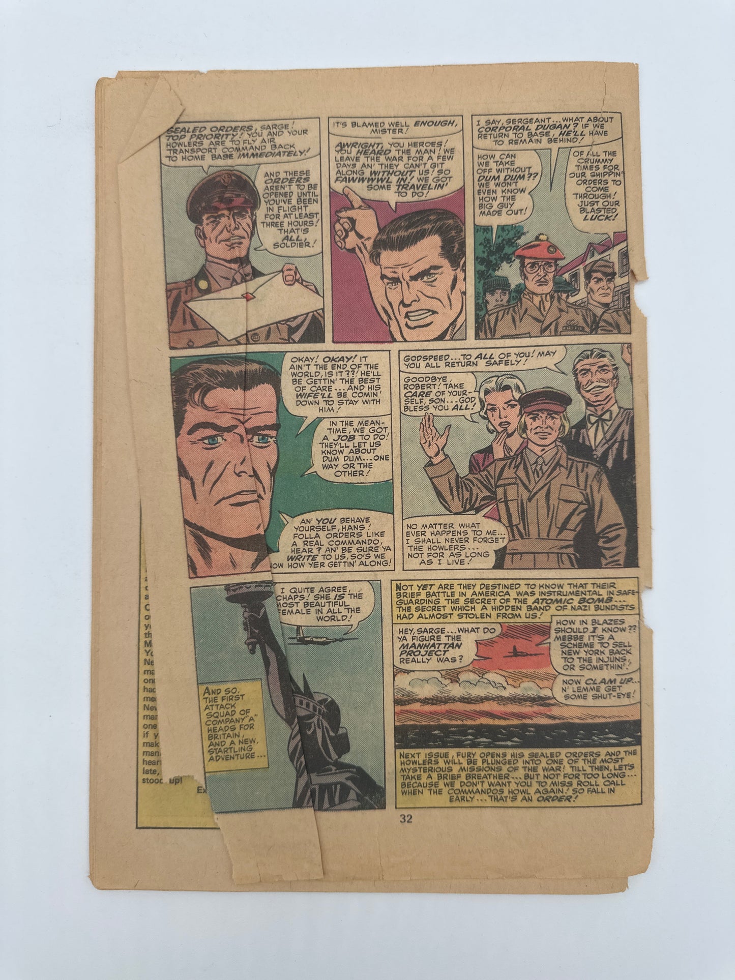 SGT Fury and His Howling Commandos #126 (Incomplete) PR