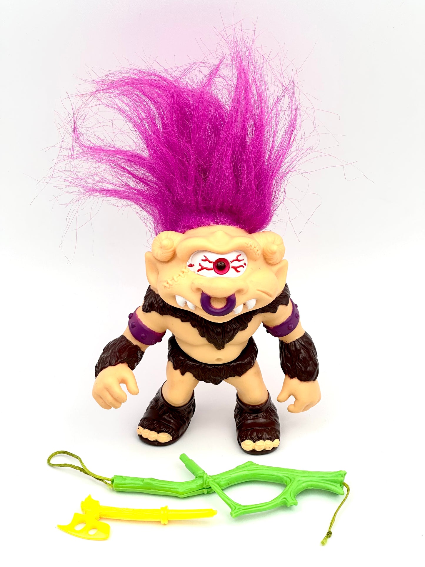 Vintage 1992 Battle Trolls Troll-Clops Action Figure – Complete Original Hasbro Release