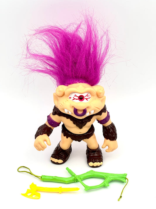 Vintage 1992 Battle Trolls Troll-Clops Action Figure – Complete Original Hasbro Release
