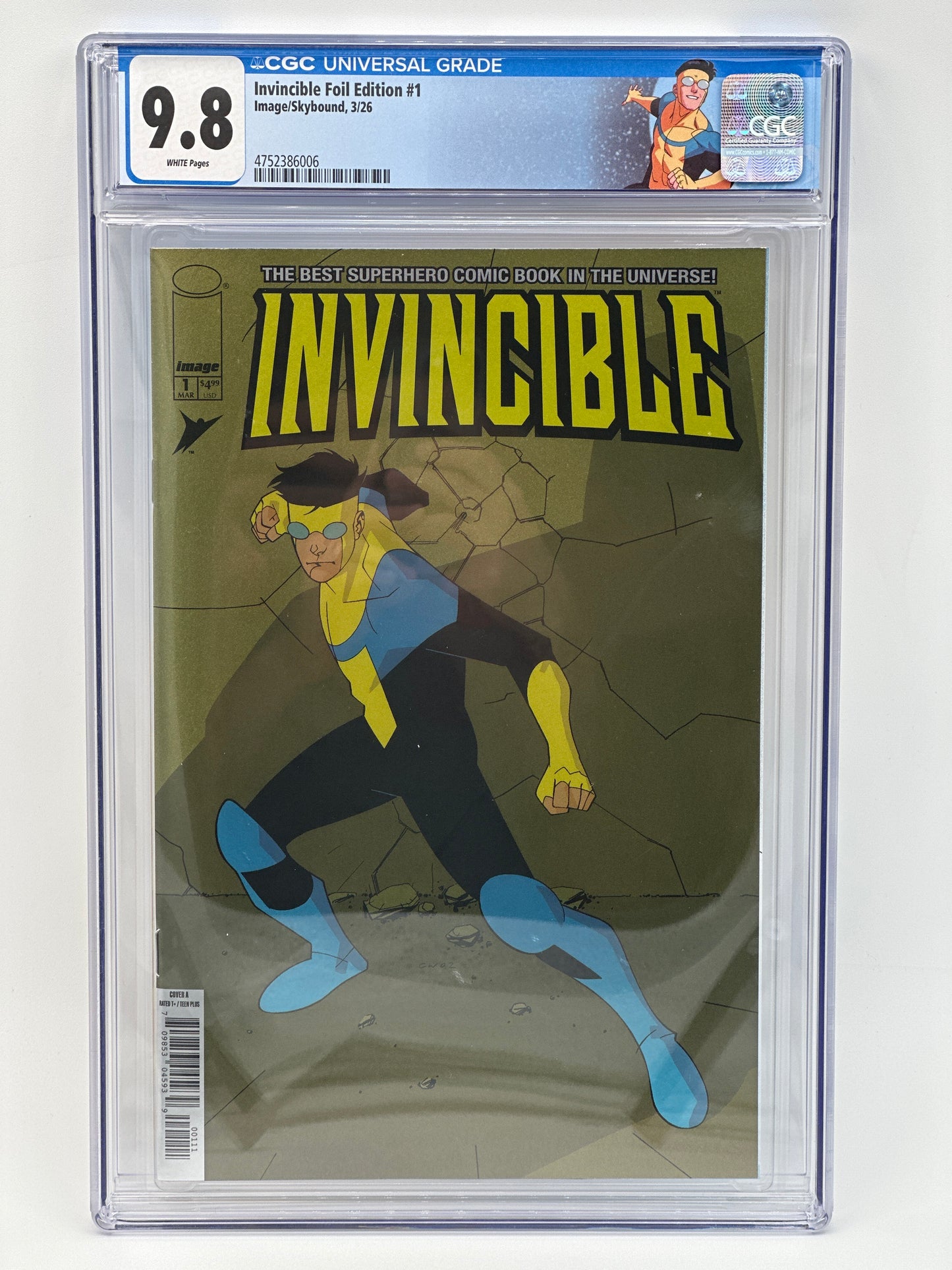 Invincible #1 Foil Edition Cover A CGC 9.8 Custom Label