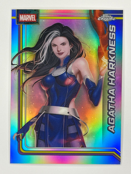 2026 Topps Marvel Chrome 003 Agatha Harkness Base Refractor Card