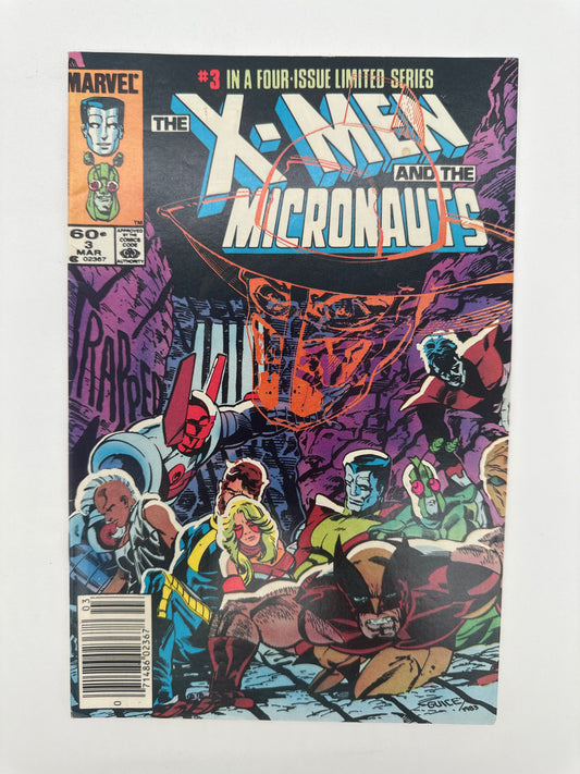 X-Men and The Micronauts #3 Newsstand VF/NM
