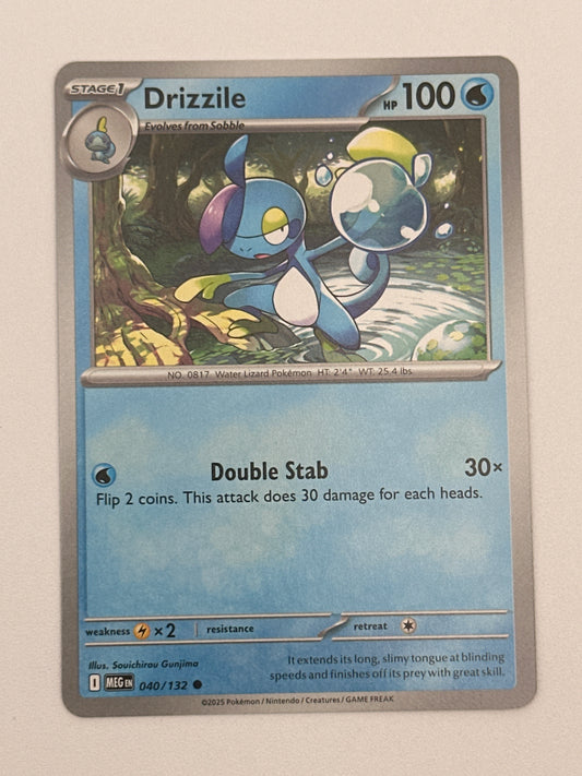 Pokémon Trading Card Game Mega Evolution MEG 040/132 Drizzile Base Card