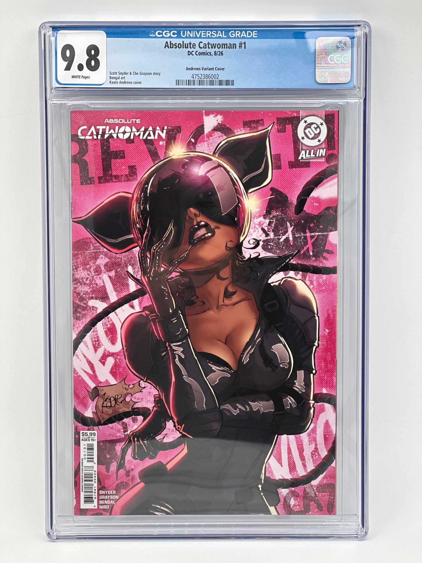 Absolute Catwoman #1 Kaare Andrews Variant Cover C CGC 9.8