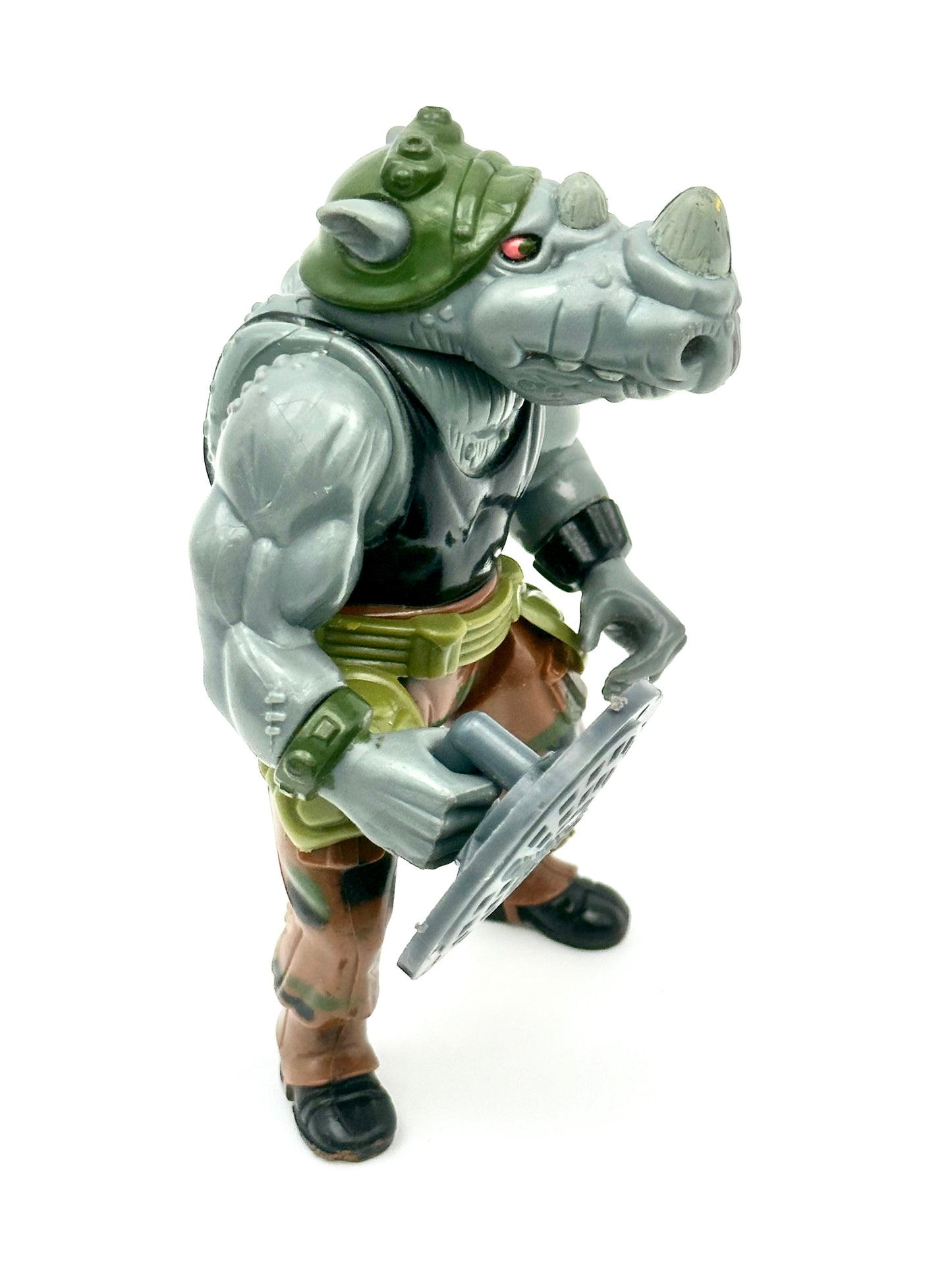 Vintage 1988 TMNT Rocksteady Action Figure – Playmates Teenage Mutant Ninja Turtles