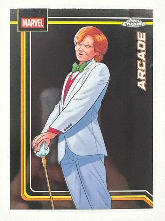 2026 Topps Marvel Chrome 104 Arcade Base Card