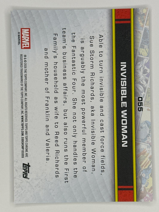 2026 Topps Marvel Chrome 055 Invisible Woman Base Card