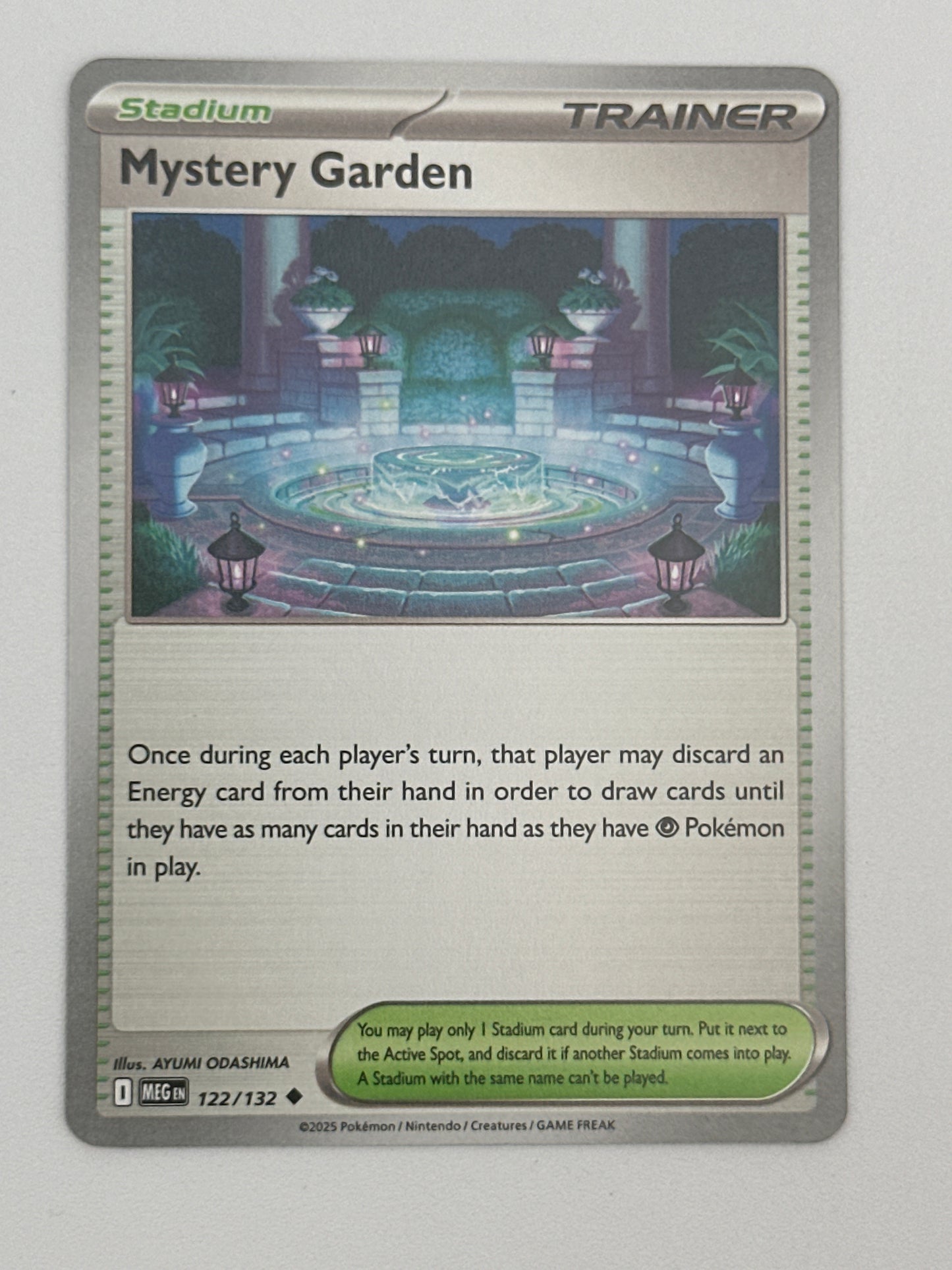 Pokémon Trading Card Game Mega Evolution MEG 122/132 Mystery Garden Base Card